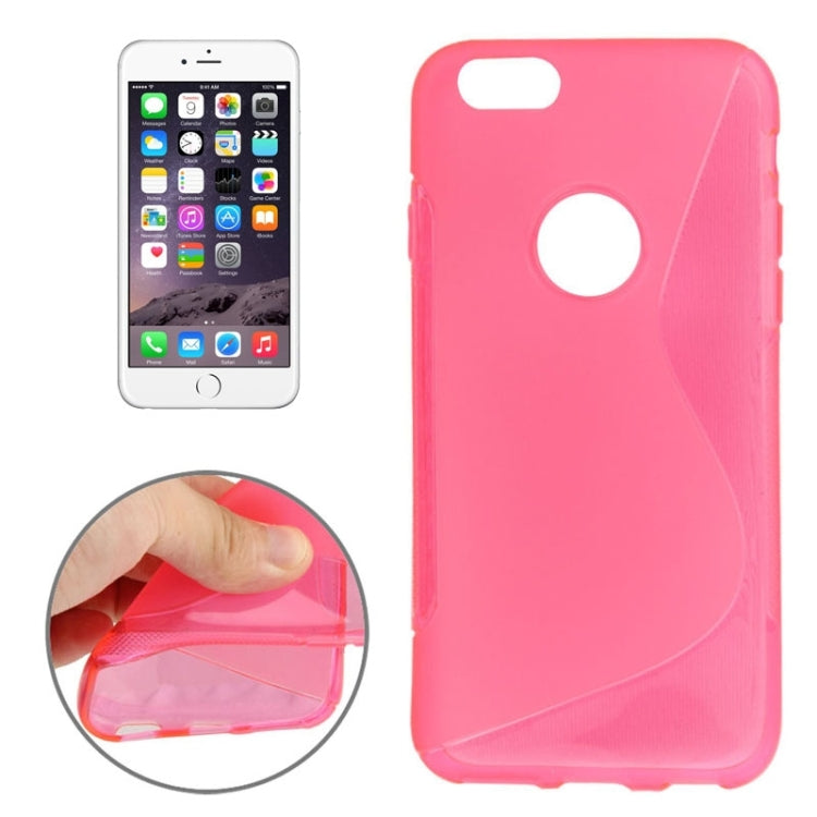 S Line Anti-slip Frosted TPU Protective Case for iPhone 6 & 6S