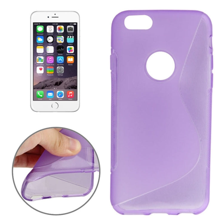 S Line Anti-slip Frosted TPU Protective Case for iPhone 6 & 6S