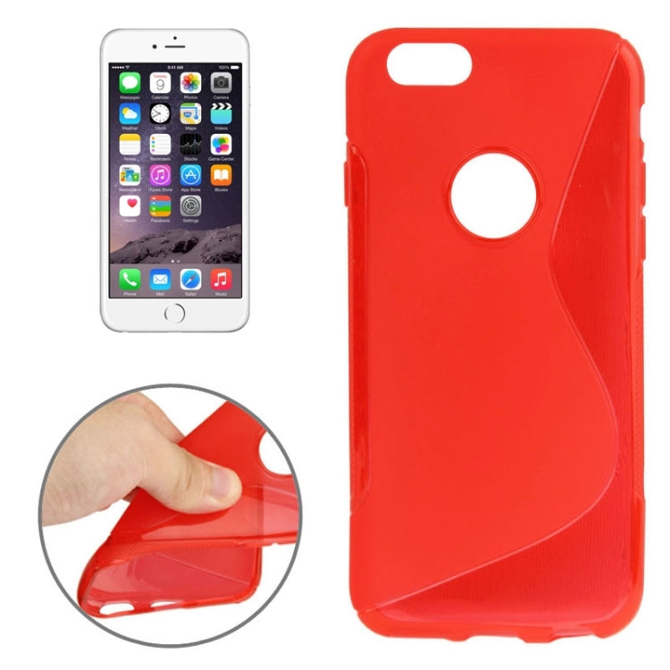 S Line Anti-slip Frosted TPU Protective Case for iPhone 6 & 6S