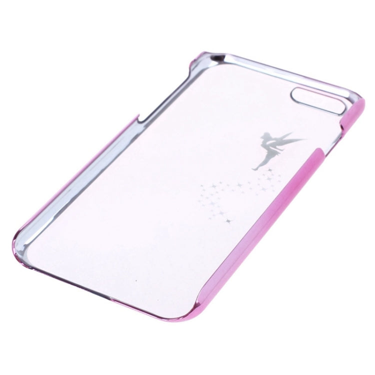 Angel Pattern Ultra Thin Plating Border Transparent Plastic Case for iPhone 6 & 6S, Package Random Delivery