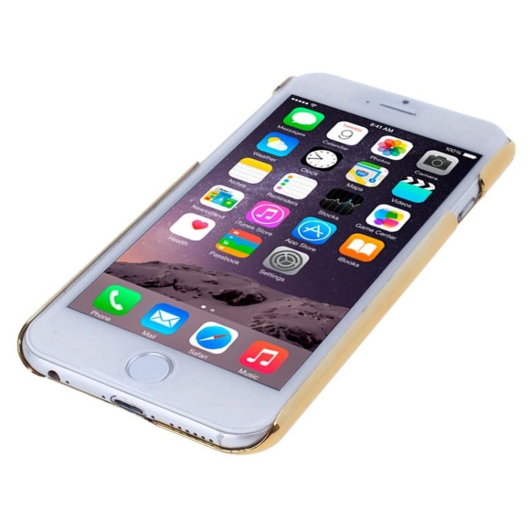Angel Pattern Ultra Thin Plating Border Transparent Plastic Case for iPhone 6 & 6S, Package Random Delivery