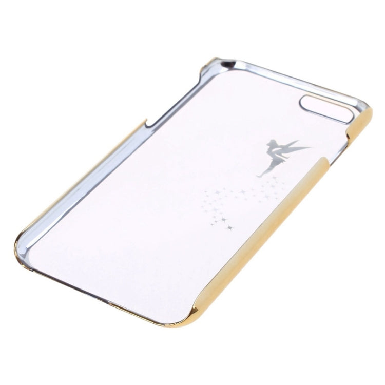Angel Pattern Ultra Thin Plating Border Transparent Plastic Case for iPhone 6 & 6S, Package Random Delivery