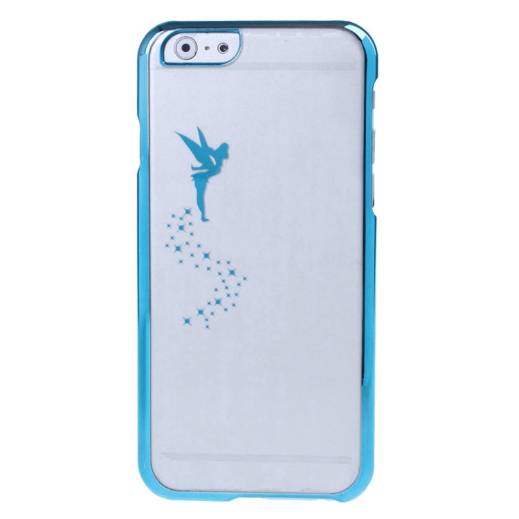Angel Pattern Ultra Thin Plating Border Transparent Plastic Case for iPhone 6 & 6S, Package Random Delivery