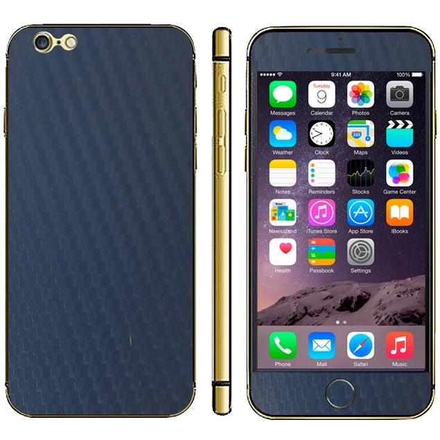 Carbon Fiber Texture Mobile Phone Decal Stickers for iPhone 6 & 6S