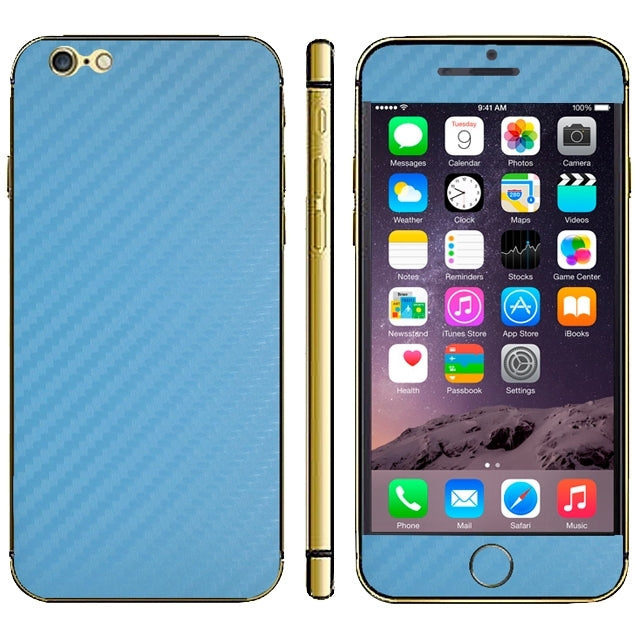 Carbon Fiber Texture Mobile Phone Decal Stickers for iPhone 6 & 6S