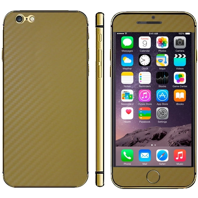 Carbon Fiber Texture Mobile Phone Decal Stickers for iPhone 6 & 6S