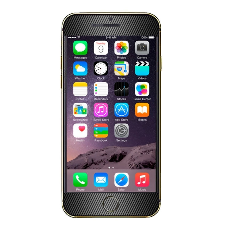 Carbon Fiber Texture Mobile Phone Decal Stickers for iPhone 6 & 6S