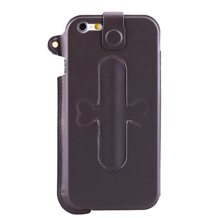 For iPhone 6 Ultrathin PU Leather Case with Shrapnel Holder
