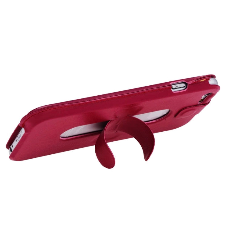 For iPhone 6 Ultrathin PU Leather Case with Shrapnel Holder