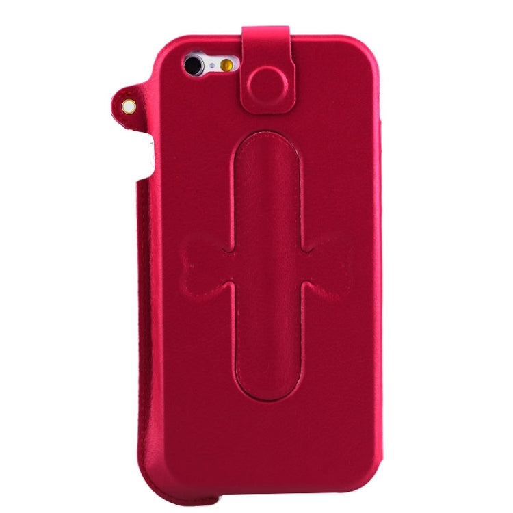 For iPhone 6 Ultrathin PU Leather Case with Shrapnel Holder