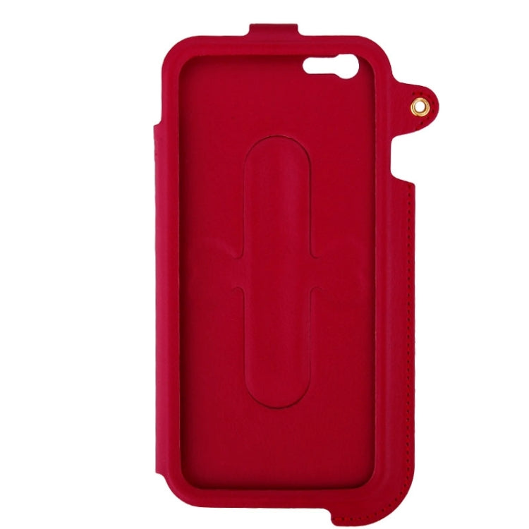 For iPhone 6 Ultrathin PU Leather Case with Shrapnel Holder