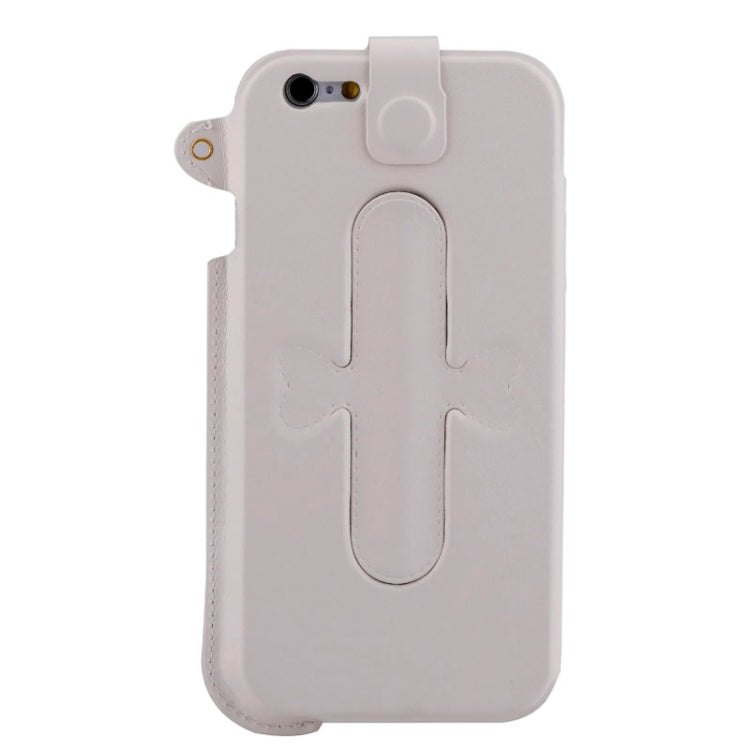 For iPhone 6 Ultrathin PU Leather Case with Shrapnel Holder