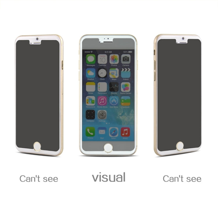 0.3mm Explosion-proof Tempered Glass Privacy Front Film and Transparent Back Film for iPhone 6