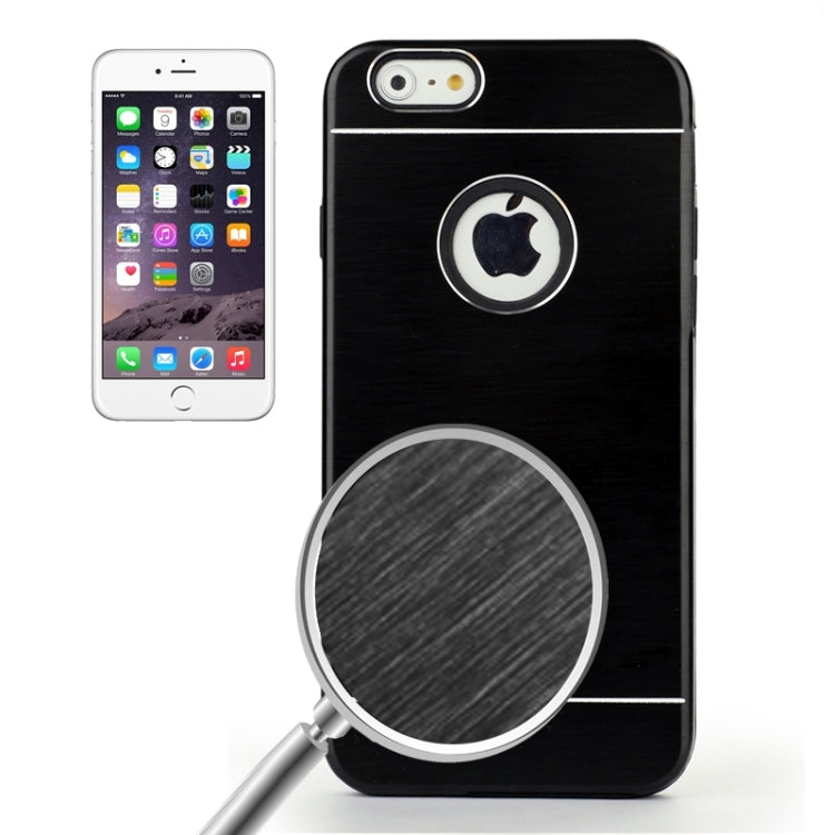 2 in 1 Brushed Texture Metal & TPU Protective Case for iPhone 6 & 6S