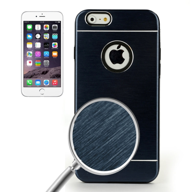 2 in 1 Brushed Texture Metal & TPU Protective Case for iPhone 6 & 6S