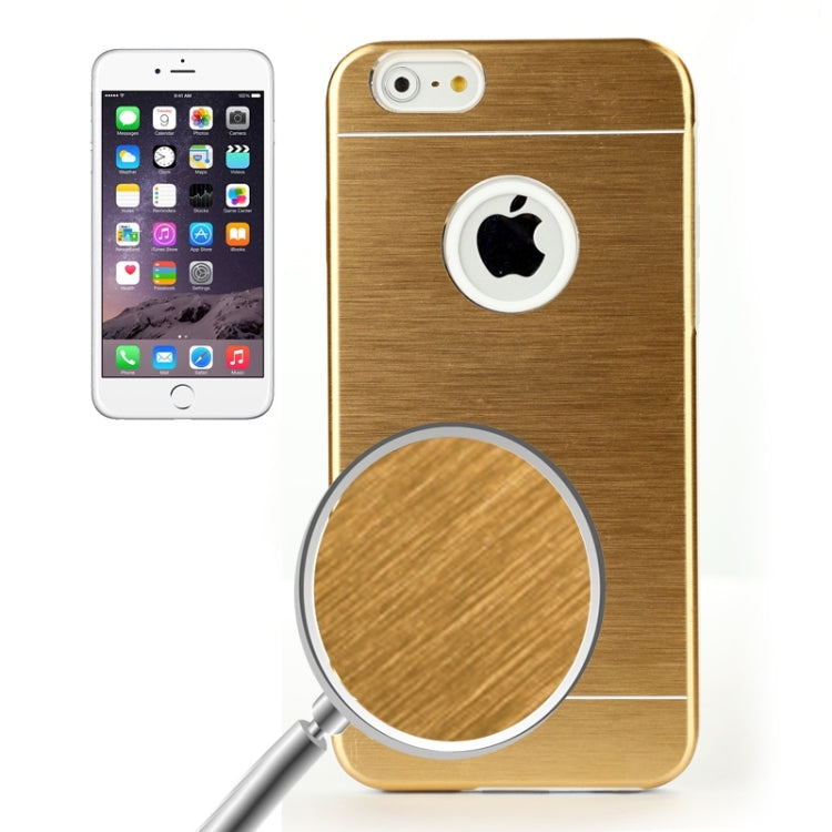2 in 1 Brushed Texture Metal & TPU Protective Case for iPhone 6 & 6S