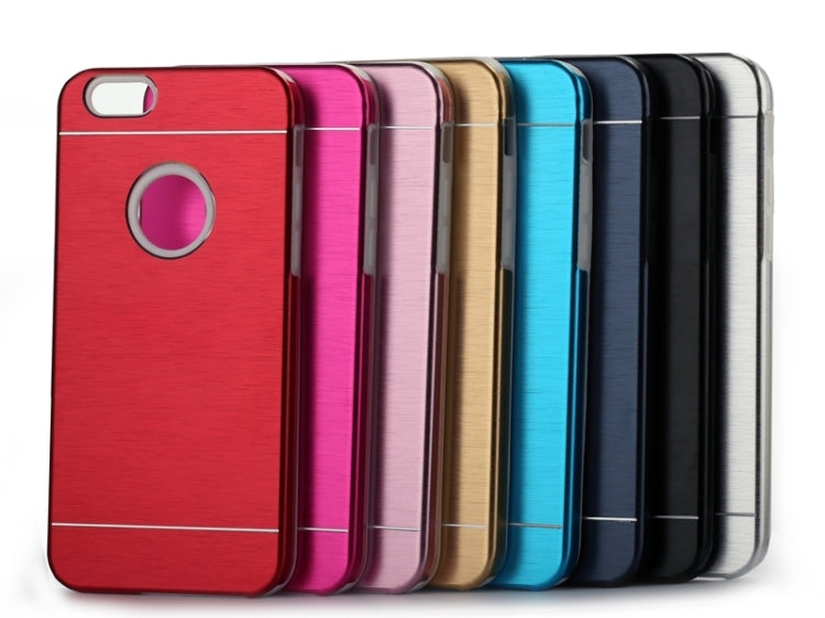 2 in 1 Brushed Texture Metal & TPU Protective Case for iPhone 6 & 6S