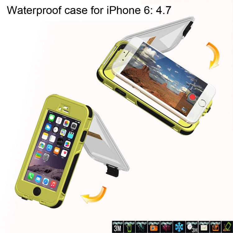 ABS Material Waterproof Protective Case with Button & Touch Screen Function for iPhone 6 & 6S