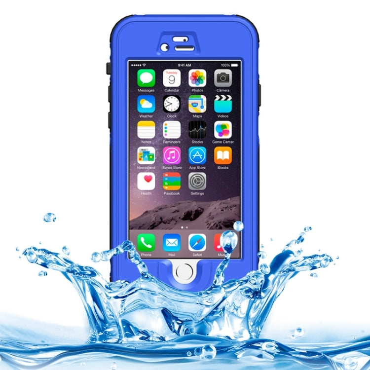 ABS Material Waterproof Protective Case with Button & Fingerprint Unlock & Touch Screen Function for iPhone 6