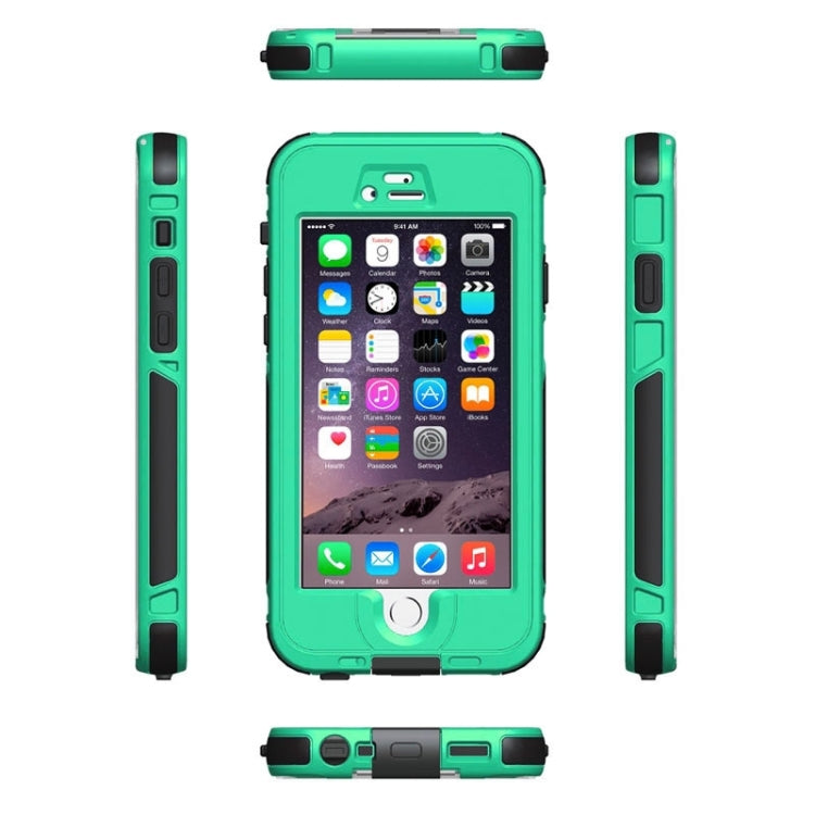 ABS Material Waterproof Protective Case with Button & Fingerprint Unlock & Touch Screen Function for iPhone 6