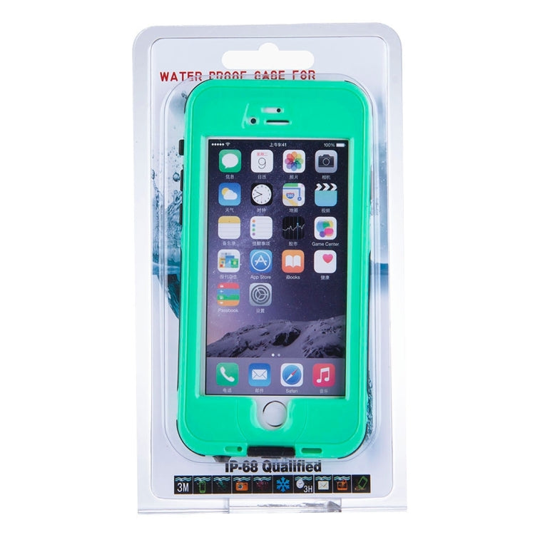 ABS Material Waterproof Protective Case with Button & Fingerprint Unlock & Touch Screen Function for iPhone 6
