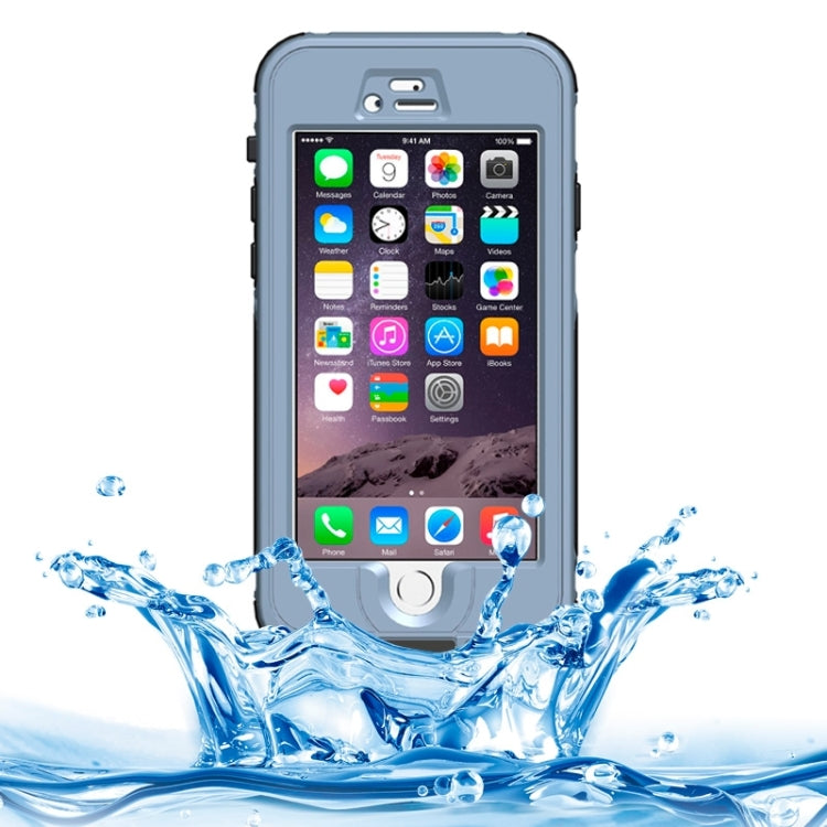 ABS Material Waterproof Protective Case with Button & Fingerprint Unlock & Touch Screen Function for iPhone 6