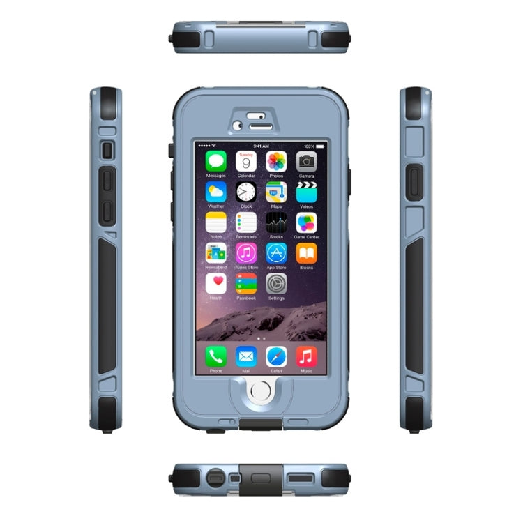 ABS Material Waterproof Protective Case with Button & Fingerprint Unlock & Touch Screen Function for iPhone 6