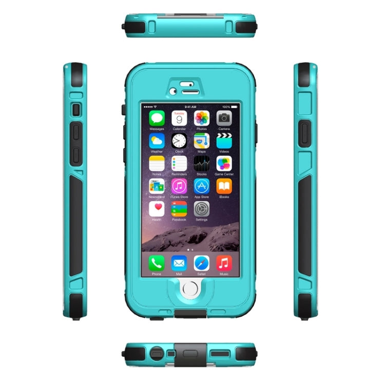 ABS Material Waterproof Protective Case with Button & Fingerprint Unlock & Touch Screen Function for iPhone 6