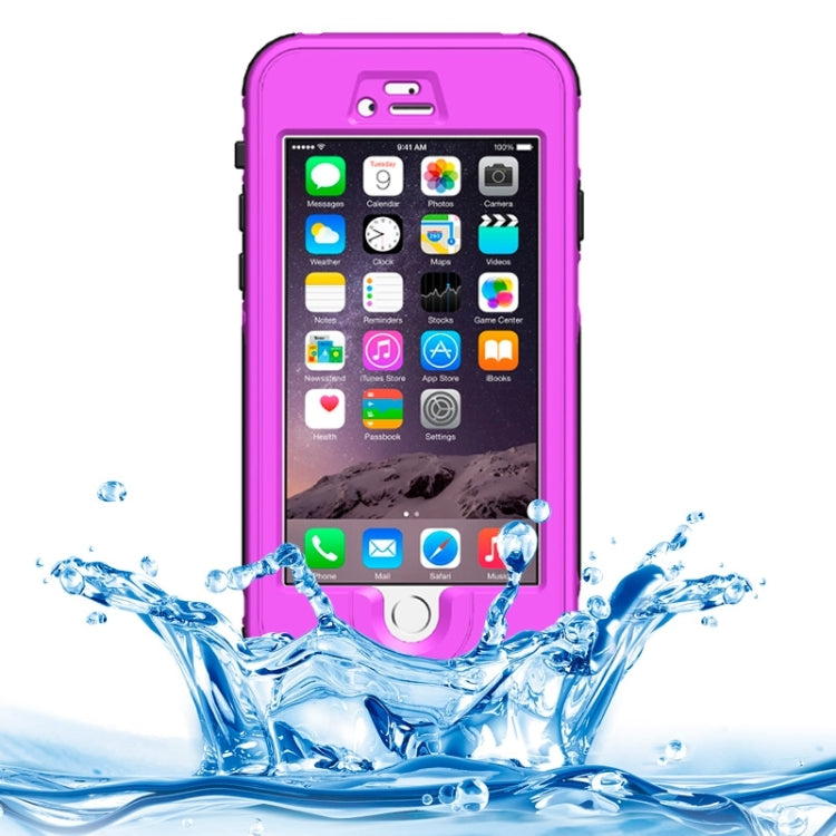 ABS Material Waterproof Protective Case with Button & Fingerprint Unlock & Touch Screen Function for iPhone 6