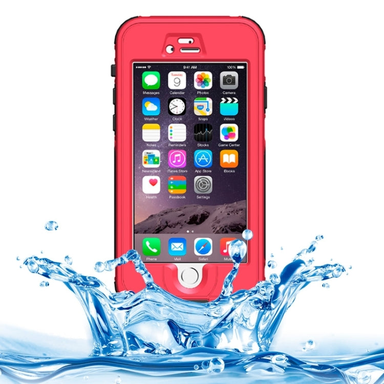 ABS Material Waterproof Protective Case with Button & Fingerprint Unlock & Touch Screen Function for iPhone 6