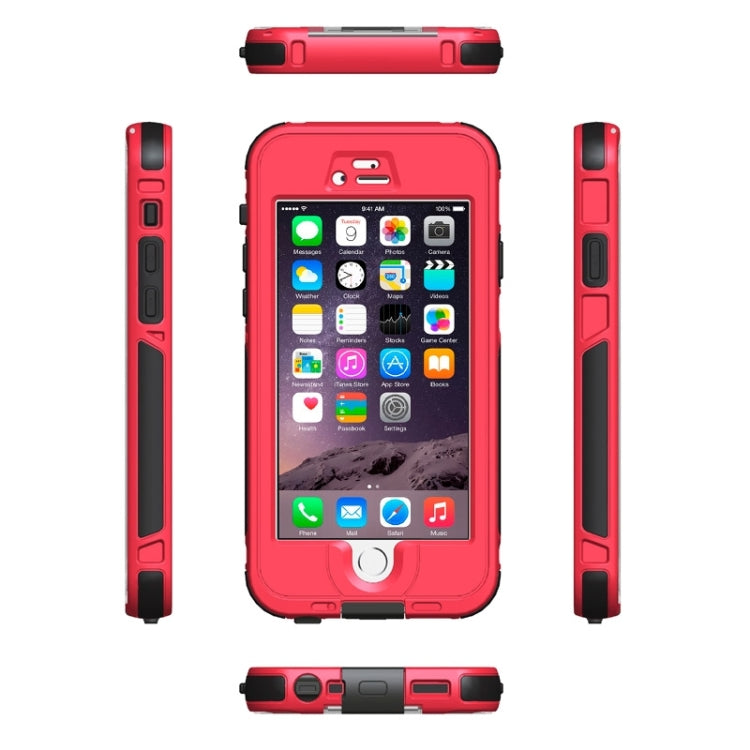 ABS Material Waterproof Protective Case with Button & Fingerprint Unlock & Touch Screen Function for iPhone 6