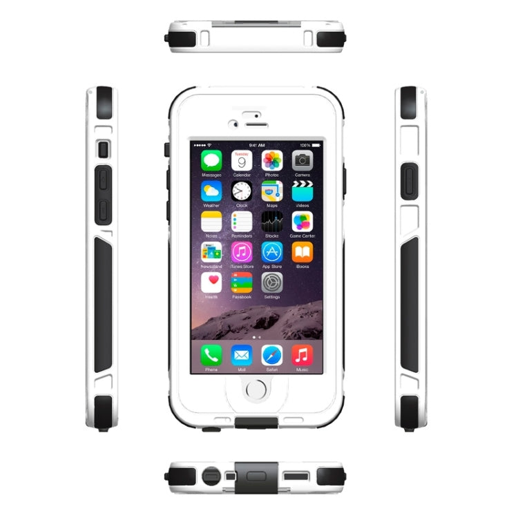 ABS Material Waterproof Protective Case with Button & Fingerprint Unlock & Touch Screen Function for iPhone 6