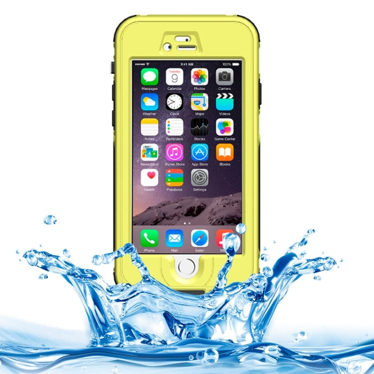 ABS Material Waterproof Protective Case with Button & Fingerprint Unlock & Touch Screen Function for iPhone 6