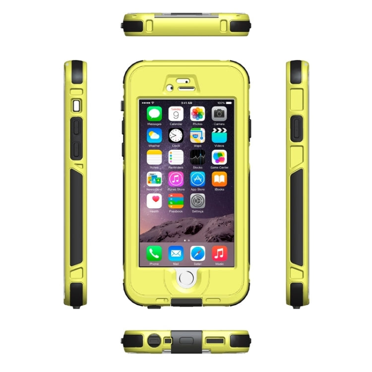 ABS Material Waterproof Protective Case with Button & Fingerprint Unlock & Touch Screen Function for iPhone 6