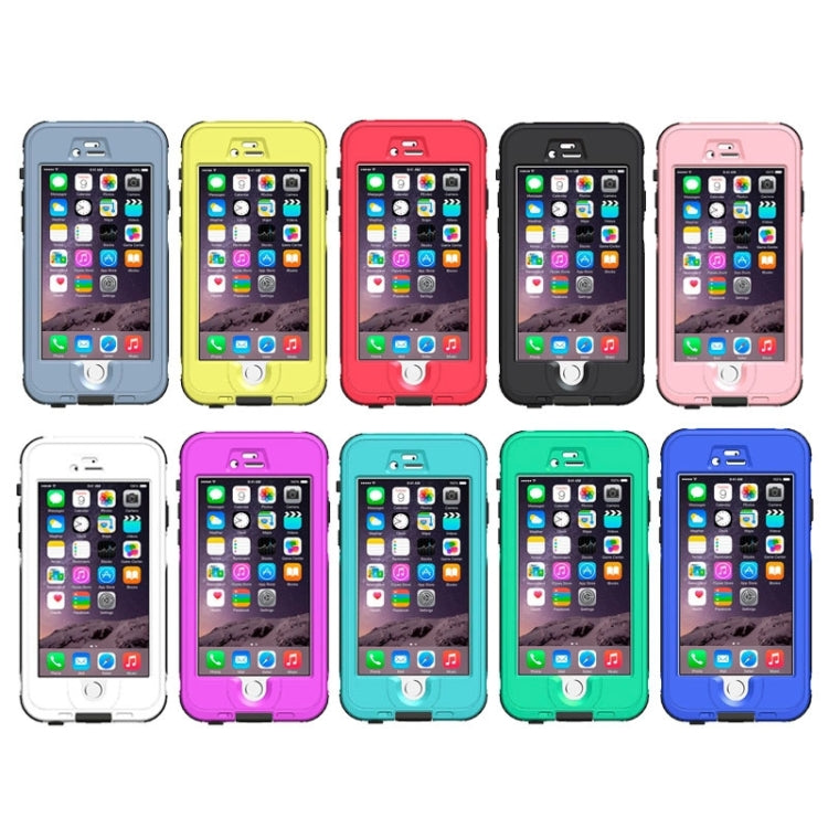 ABS Material Waterproof Protective Case with Button & Fingerprint Unlock & Touch Screen Function for iPhone 6