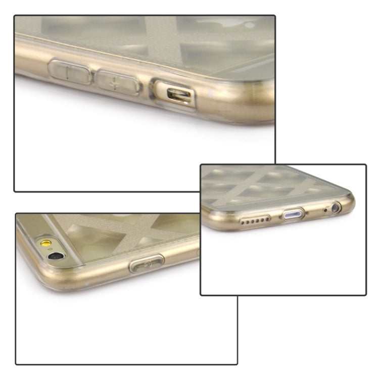 Ultra-thin Shimmering Powder 3D Diamond Pattern TPU Case for iPhone 6 & 6S
