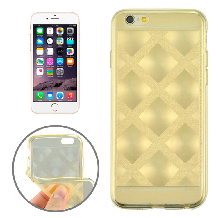Ultra-thin Shimmering Powder 3D Diamond Pattern TPU Case for iPhone 6 & 6S