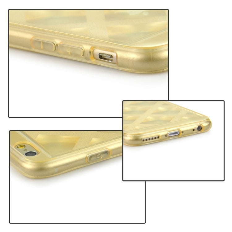 Ultra-thin Shimmering Powder 3D Diamond Pattern TPU Case for iPhone 6 & 6S