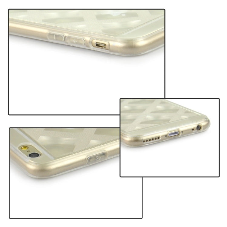 Ultra-thin Shimmering Powder 3D Diamond Pattern TPU Case for iPhone 6 & 6S