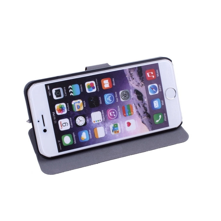 Plaid Pattern Ultra-thin Horizontal Flip Magnetic Buckle Leather Case with Holder for iPhone 6 & 6S