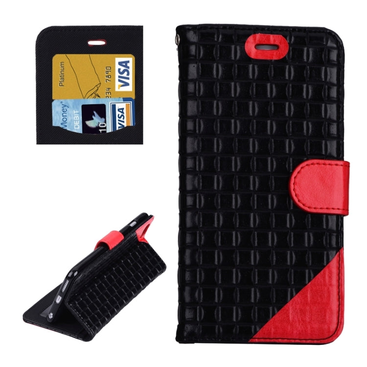 Woven Texture Horizontal Flip Leather Case with Card Slots & Wallet & Holder for iPhone 6 & 6S