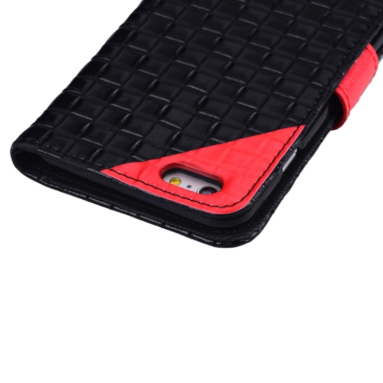 Woven Texture Horizontal Flip Leather Case with Card Slots & Wallet & Holder for iPhone 6 & 6S