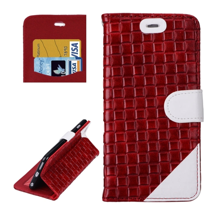 Woven Texture Horizontal Flip Leather Case with Card Slots & Wallet & Holder for iPhone 6 & 6S