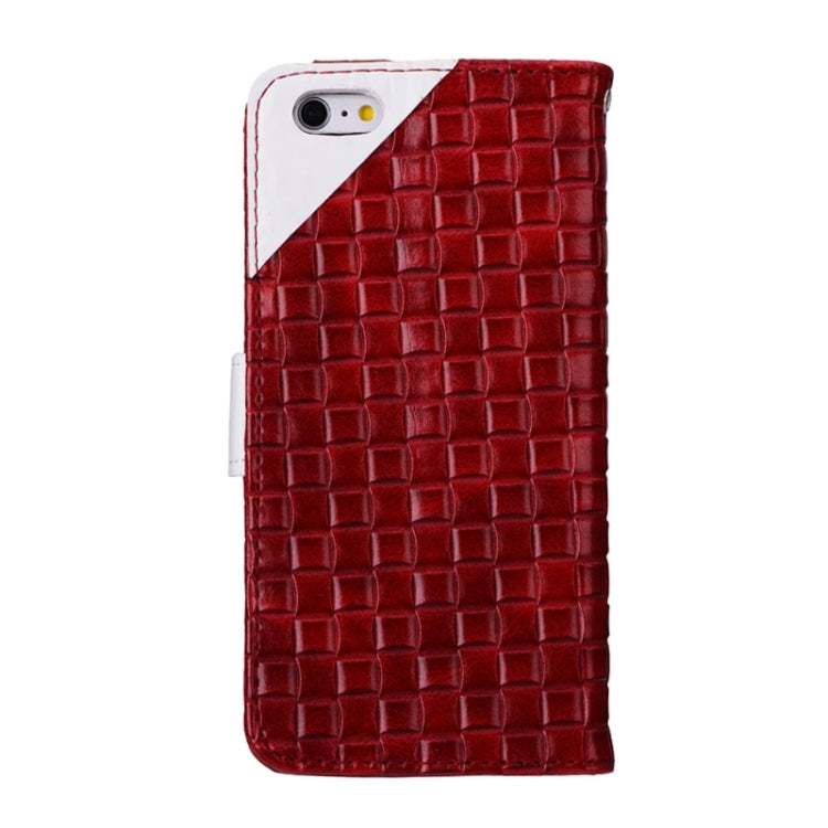 Woven Texture Horizontal Flip Leather Case with Card Slots & Wallet & Holder for iPhone 6 & 6S