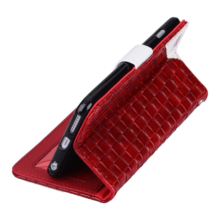 Woven Texture Horizontal Flip Leather Case with Card Slots & Wallet & Holder for iPhone 6 & 6S