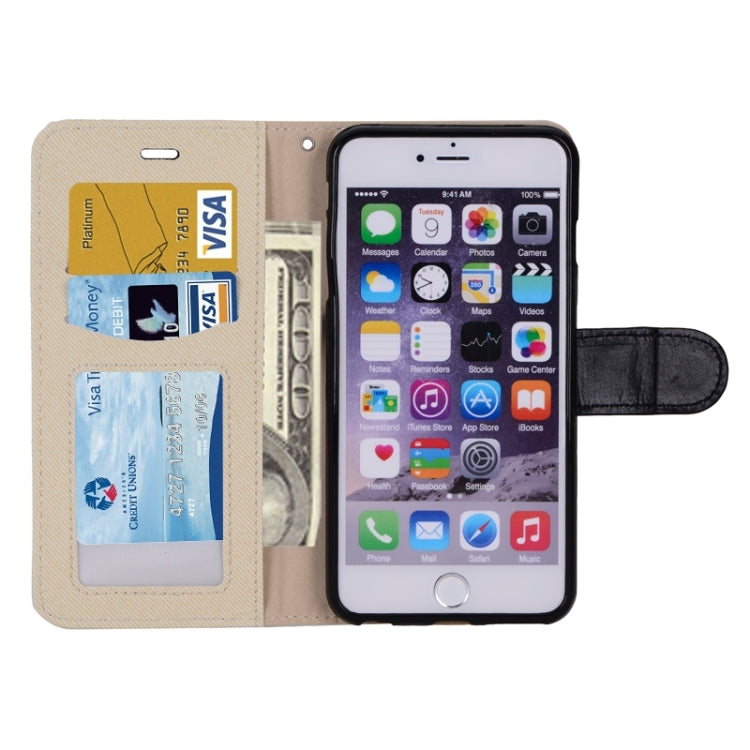 Woven Texture Horizontal Flip Leather Case with Card Slots & Wallet & Holder for iPhone 6 & 6S