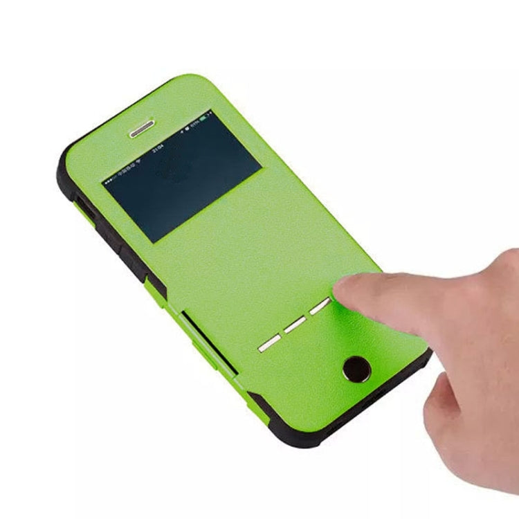 For iPhone 6 Litchi Texture Horizontal Flip Smart Case with Call Display ID and Receive Call & Wake-up / Sleep Function
