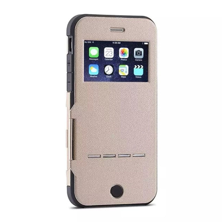 For iPhone 6 Litchi Texture Horizontal Flip Smart Case with Call Display ID and Receive Call & Wake-up / Sleep Function