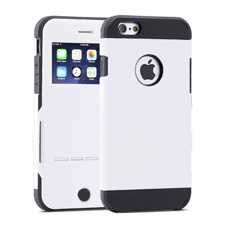 For iPhone 6 Litchi Texture Horizontal Flip Smart Case with Call Display ID and Receive Call & Wake-up / Sleep Function