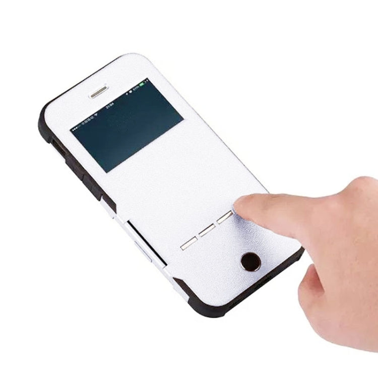 For iPhone 6 Litchi Texture Horizontal Flip Smart Case with Call Display ID and Receive Call & Wake-up / Sleep Function
